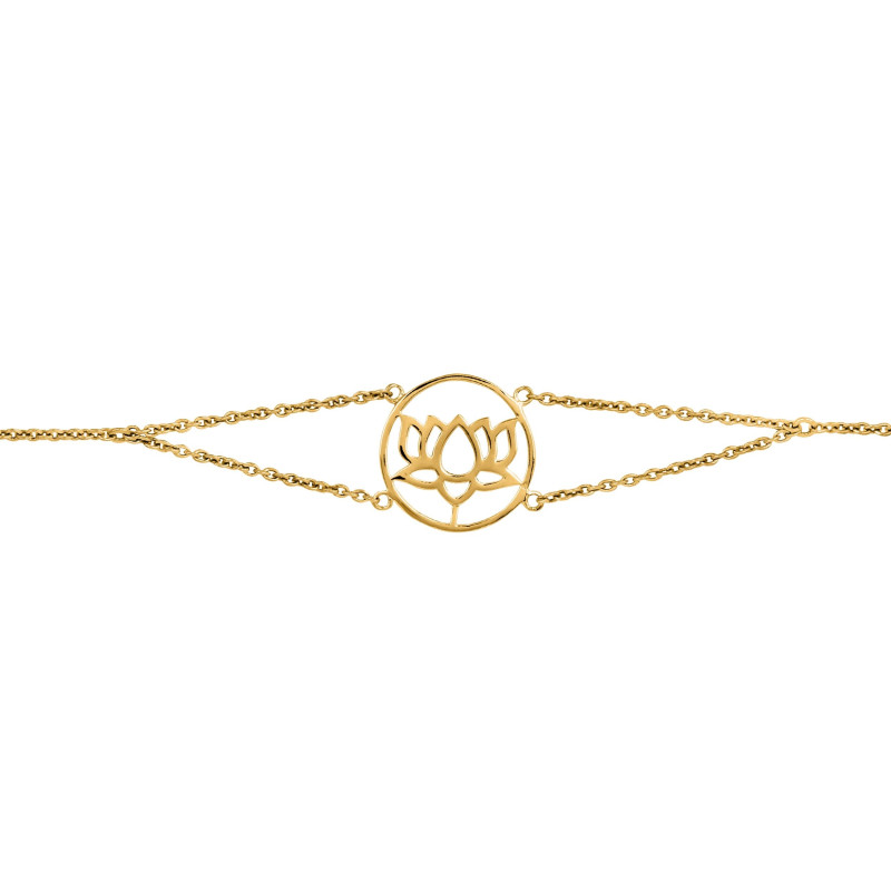 Lotus Plain Silver Bracelet PS-RDB-4.