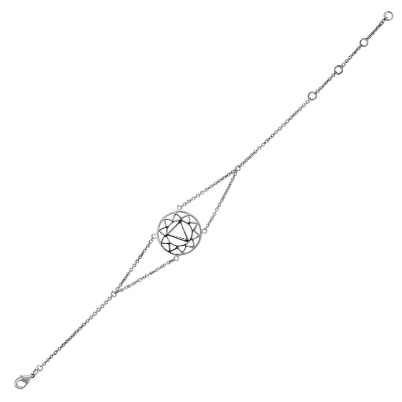 Solar Plexus Chakra Plain Silver Jewelry Set PS-RDR-317 / RDE-538 / RDN-6 / RDB-6.