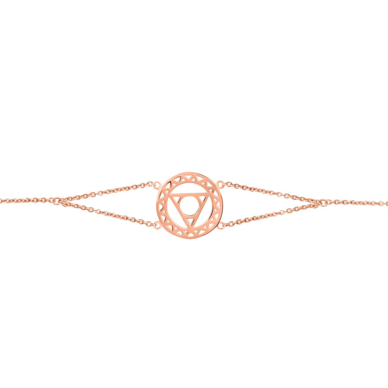 Throat Chakra Plain Silver Bracelet PS-RDB-8.