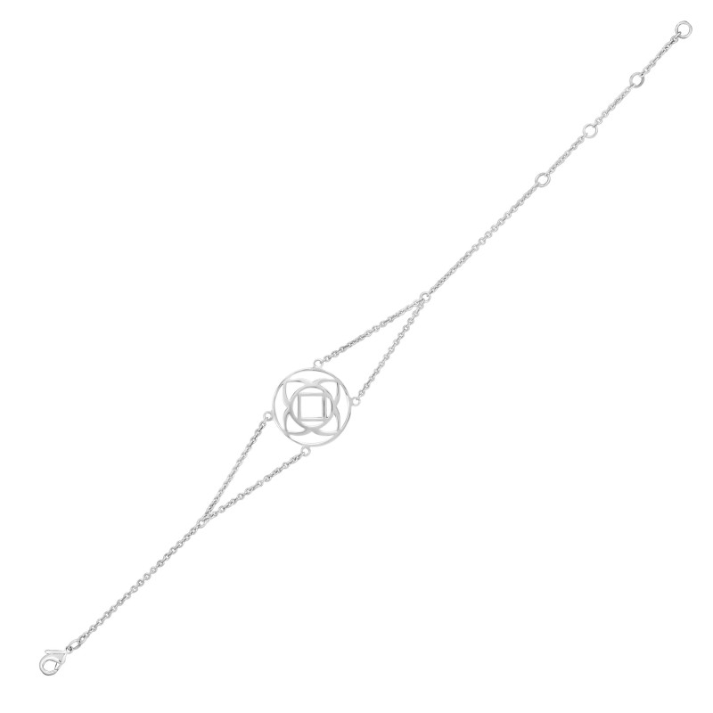 Base Chakra Plain Silver Jewelry Set PS-RDR-321 / RDE-542 / RDN-10 / RDB-10.