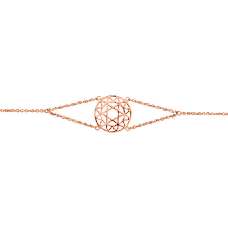 Heart Chakra Plain Silver Bracelet PS-RDB-11.