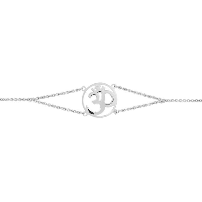 Om Plain Silver Bracelet PS-RDB-12.