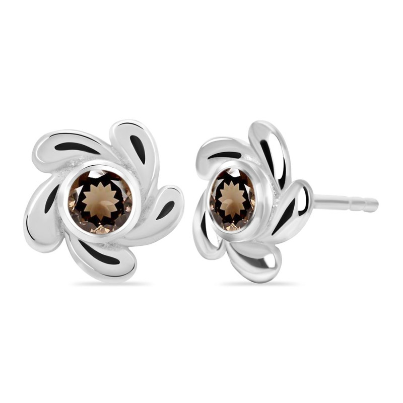 Smoky Stud Earring