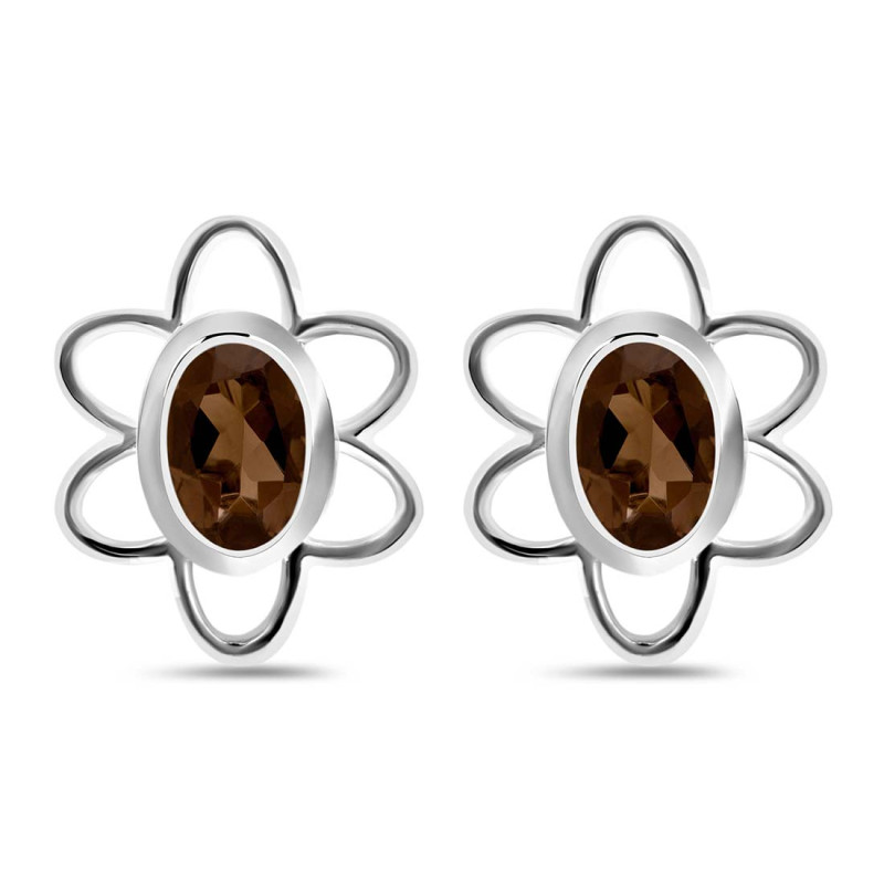 Smoky Stud Earring SMY-RDE-12.