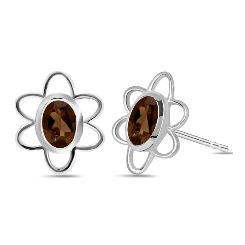 Smoky Stud Earring