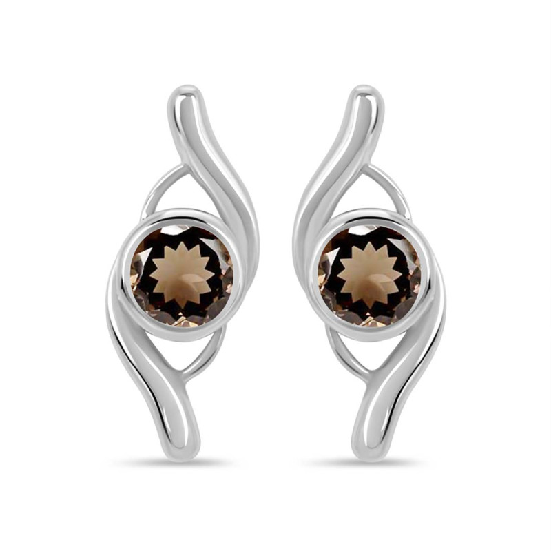 Smoky Stud Earring SMY-RDE-2.