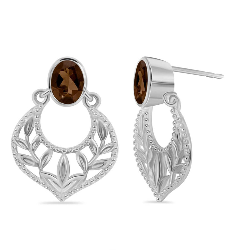 Smoky Stud Earring
