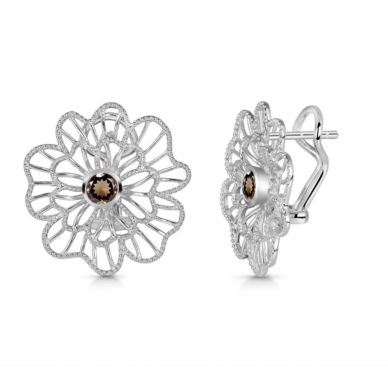 Smoky Stud Earring