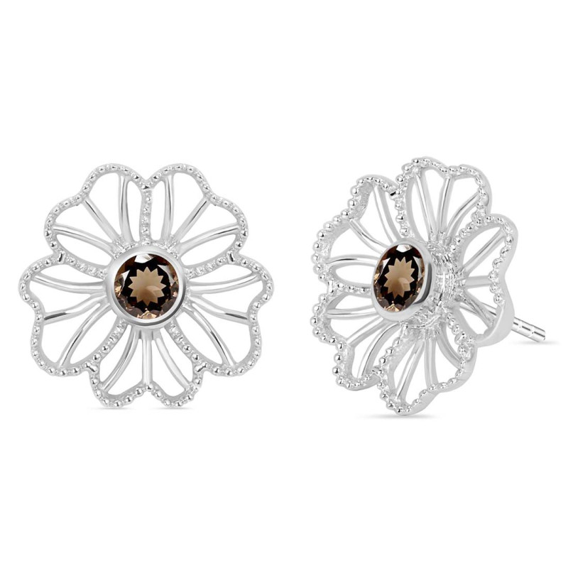 Smoky Stud Earring
