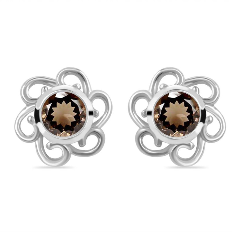 Smoky Stud Earring SMY-RDE-7.