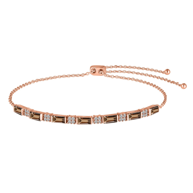 Smoky & White Topaz Bracelet