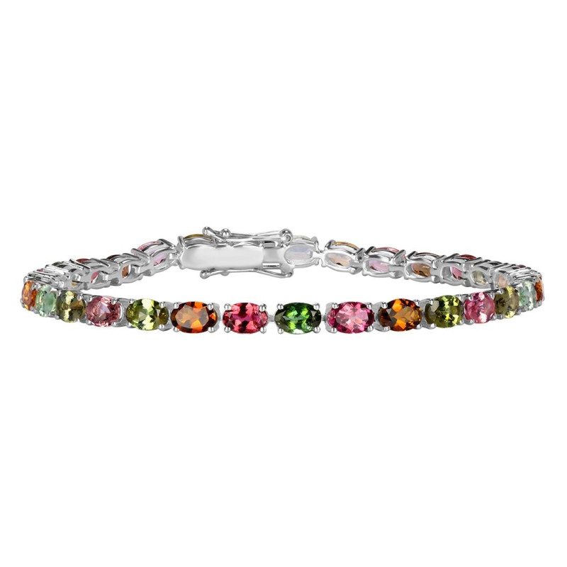 Tourmaline Faceted Bracelet-BSL TRM-RDB-109.