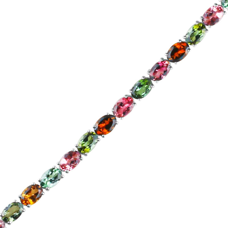 Tourmaline Faceted Bracelet-BSL TRM-RDB-109.