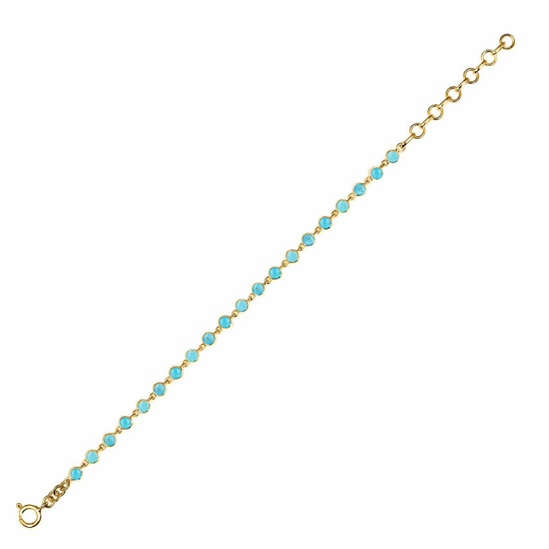 Turquoise Bracelet TRQ-RDB-116-CAB.