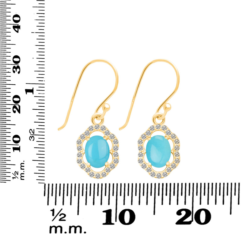 Turquoise Jewelry Set TRQ-RDB-68-RDN-78-RDE-694.