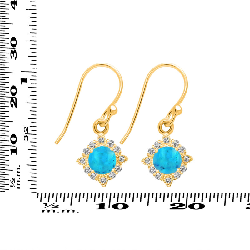 Turquoise Jewelry Set TRQ-RDB-67-RDN-77-RDE-695.