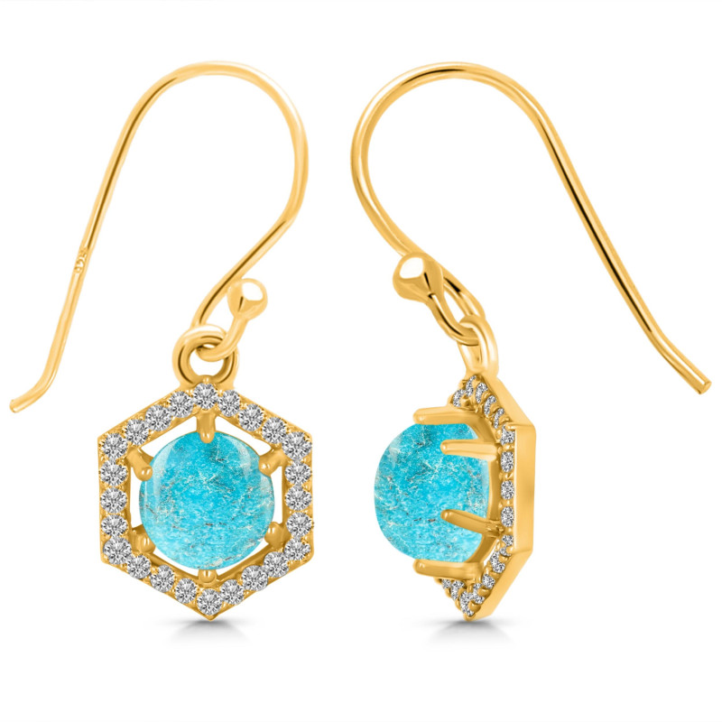 Turquoise Jewelry Set TRQ-RDB-83-RDN-69-RDE-701.