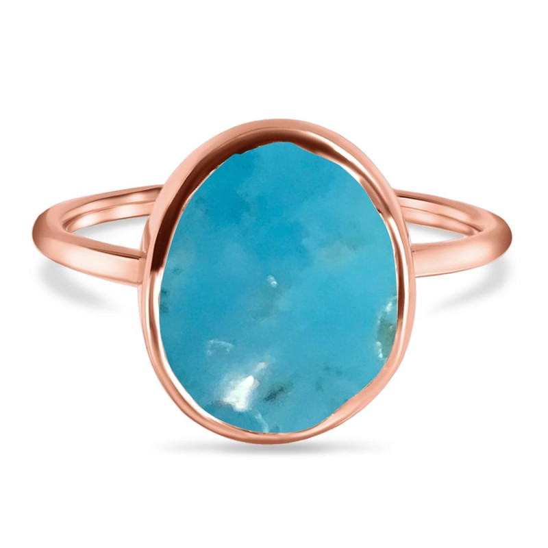 Turquoise Raw Crystal Ring TRQ-RR-345.