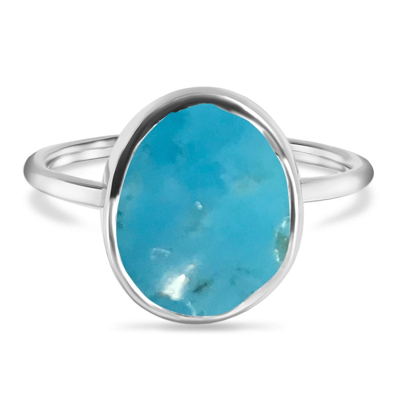Turquoise Raw Crystal Ring TRQ-RR-345.