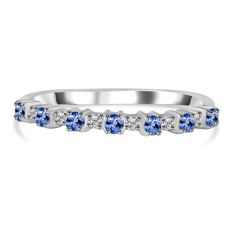 Tanzanite & White Topaz Ring TZN-RDR-2201.