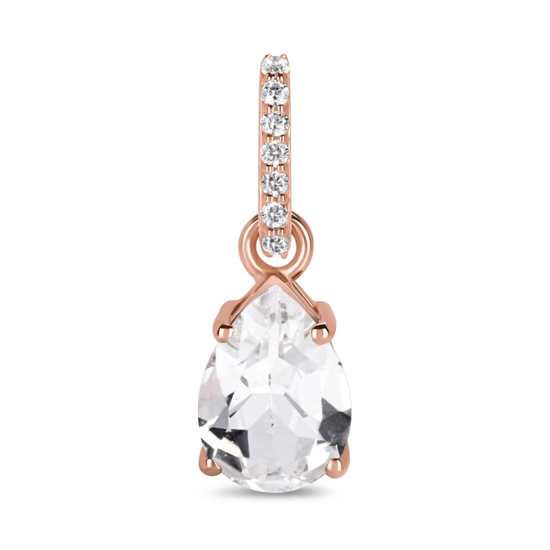 White Topaz & White Topaz Pendant WTZ-RP-76.
