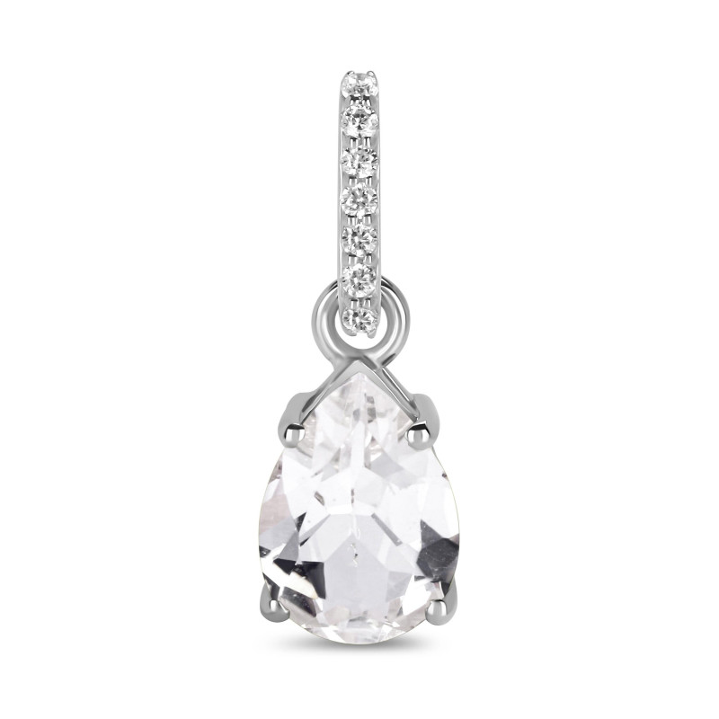 White Topaz & White Topaz Pendant WTZ-RP-76.